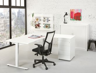 Hoekbureau Rechts Tendenz 160x120cm Leverbaar in 36 Kleur Combinaties